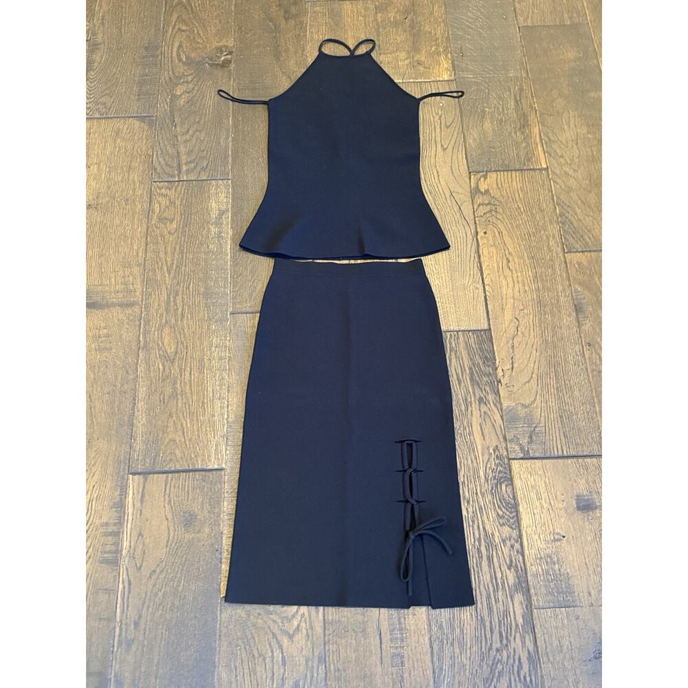 Alexander Wang Two Piece Black Skirt Set S